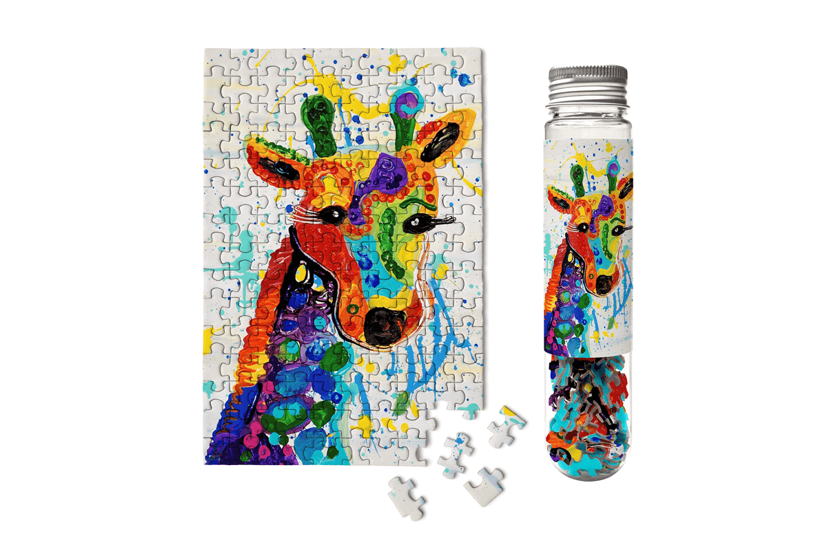 Cute Rainbow Giraffe Micro Puzzle