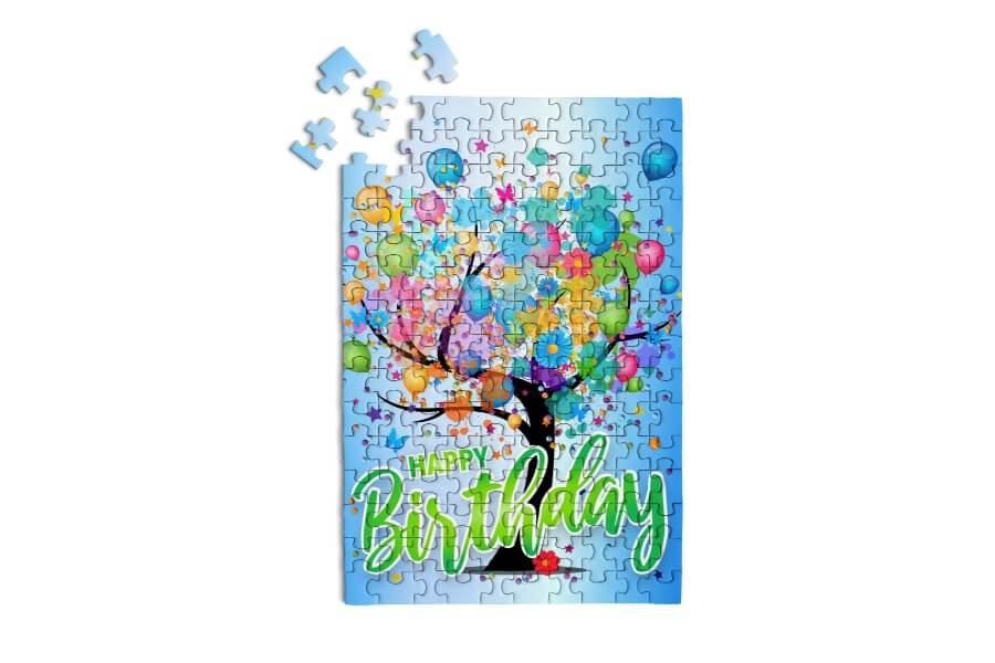 Happy Birthday Tree Micro Jigsaw Puzzle